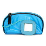 BAG Blue Cosmetic Bag with Mirror #A