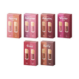 Laka - Fruity Glam Tint Mini Duo Special Set - 6 Types Nutty Edition