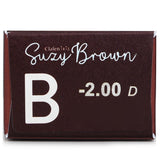 Clalen 1 Day Iris Suzy Brown Color Contact Lenses  -2.00  30pcs