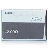 Clalen 1 Day O2O2 Clear Contact Lenses -2.00  30pcs