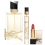 Yves Saint Laurent Libre Eau De Parfum Deluxe Gift Set: Libre Eau De Parfum Spray 90ml + Libre Eau De Parfum Spray 10ml + Lipstick 1.3g 3pcs