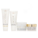 Eve Lom Glow Essentials Discovery Set: Cleanser 20ml + Foaming Cream Cleanser 20ml + Rescue Mask 15ml + Moisture Cream 15ml 4pcs