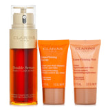 Clarins Double Serum & Extra-Firming Collection: Double Serum 50ml + Day Cream 15ml + Night Cream 15ml + Bag(Unboxed) 3pcs+1bag