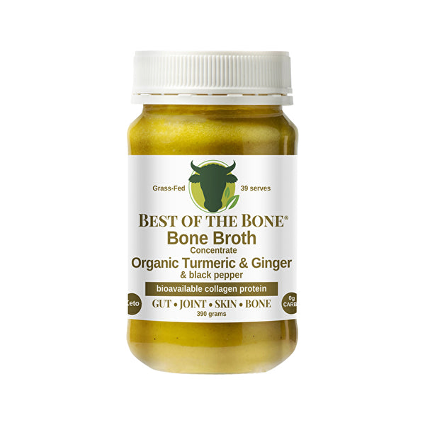 Best Of The Bone Best of the Bone Bone Broth Beef Concentrate Organic Turmeric & Ginger & Black Pepper 390g