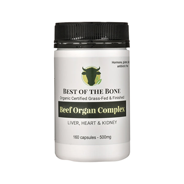 Best Of The Bone Best of the Bone Organic Beef Organ Complex Liver, Heart & Kidney 160c