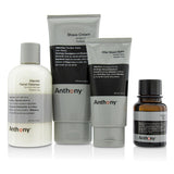 Anthony Logistics For Men The Perfect Shave Kit: Cleanser + Pre-Shave Oil + Shave Cream + After Shave Cream