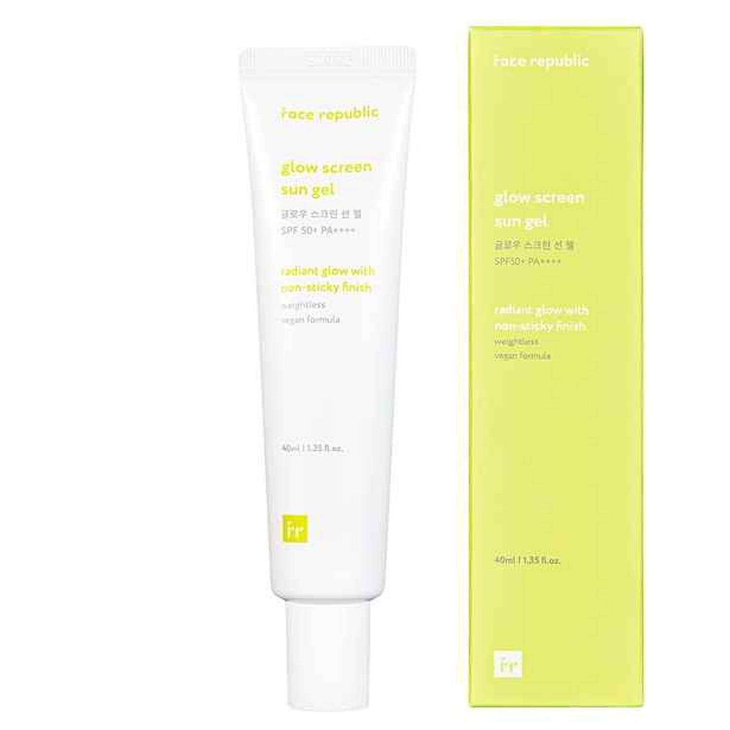 Face Republic Face Republic Glow Screen Sun Gel SPF50+ 40ml Fresh