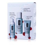 Clinique Anti-Blemish Solutions 3-Step System: Cleansing Foam + Clarifying Lotion + Clearing Treatment