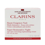 Clarins Super Restorative Night Age Spot Correcting Replenishing Cream - For Very Dry Skin