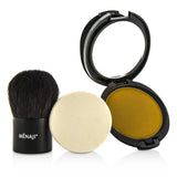 Menaji HDPV Anti-Shine Sunless Tan Kit: HDPV Anti-Shine Powder - T (Tan) 10g + Deluxe Kabuki Brush 1pc