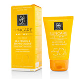 Apivita Suncare Anti-Spot Face Cream Sea Fennel & 3D Pro-Alage SPF 50