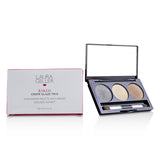 Laura Geller Baked Cream Glaze Trio Eyshadow Palette With Brush - # Golden Sunset