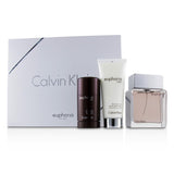 Calvin Klein Euphoria Men Coffret: Eau De Toilette Spray 100ml/3.4oz + Deodorant Stick 75g/2.6oz + After Shave Balm 100ml/3.4oz (White Box)