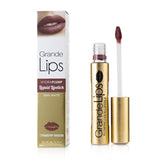 Grande Cosmetics (GrandeLash) GrandeLIPS Plumping Liquid Lipstick (Semi Matte) - # Strawberry Rhubarb 4g/0.14oz