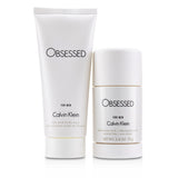 Calvin Klein Obsessed Coffret: Eau De Toilette Spray 125ml/4oz + Hair And Body Wash 100ml/3.4oz + Deodorant Stick 75ml/2.6oz