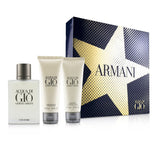 Giorgio Armani Acqua Di Gio Coffret: Eau De Toilette Spray 100ml/3.4oz + All Over Bod Shampoo 75ml/2.5oz + After Shave Balm 75ml/2.5oz