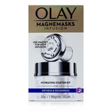 Olay Magnemasks Infustion Hydrating Starter Kit - For Dryness & Roughness : 1x Magnetic Infuser + 1x Hydrating Jar Mask 50g
