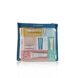 Clarins Head-to-Toe Moisturizing Essentials Set: Facial Cleanser+Eye Gel+Beauty Flash Balm+Hydra-Essentiel Cream+Body Lotion+Hand