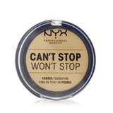 NYX Can't Stop Won't Stop Powder Foundation - # True Beige 10.7g/0.37oz