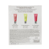 Molton Brown Tempting Treats Hand Cream Travel Set: Delicious Rhubarb & Rose Hand Cream+Orange & Bergamot Hand Cream+Fiery Pink Hand Cream 3pcs