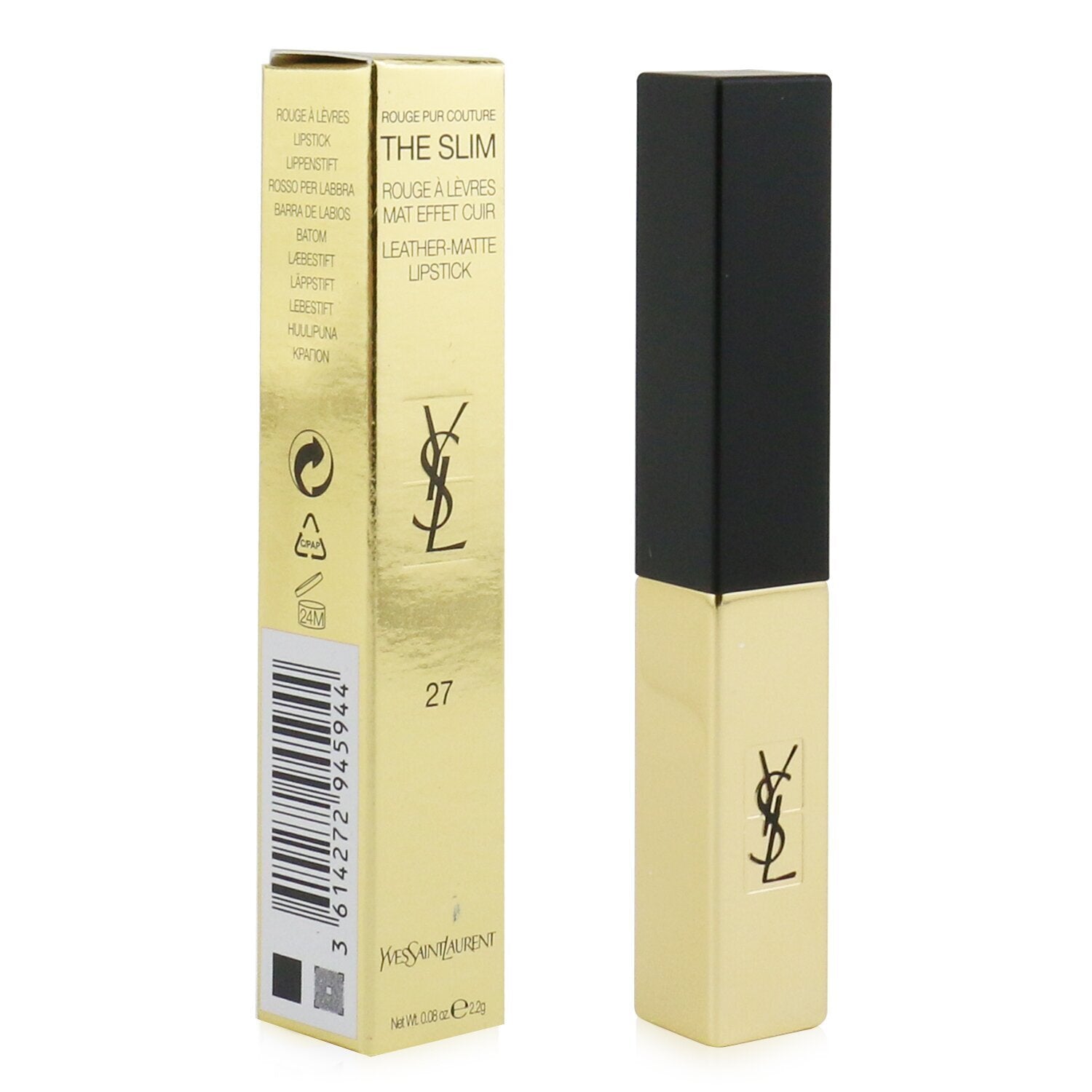 Yves Saint Laurent Rouge Pur Couture The Slim Matte Lipstick 33 Orange Desire 0.08 oz/ 2.2g