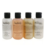 Philosophy Sweetest Party Favors 4-Pieces Git Set: Vanilla Chocolate Cumble (Shampoo, Shower Gel & Bubble Bath 120ml + Body Lotion 120ml ) + Bubbly (Shampoo, Shower Gel & Bubble Bath 120ml + Body Lotion 120ml)