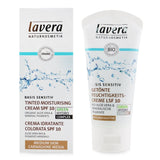 Lavera Basis Sensitiv Tinted Moisturising Cream SPF 10 - # Medium Skin 50ml/1.8oz