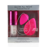 BeautyBlender Glow All Night Flawless Face Kit: 1x Original Beautyblender + 1x Re-Dew Set & Refresh Spray Mini + 1x Power Pocket Puff 3pcs