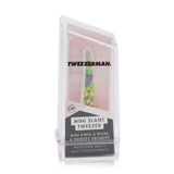 Tweezerman Mini Slant Tweezer (Vintage Floral Print) - Yellow (Studio Collection)