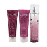 Caudalie The Des Vignes Christmas Coffret: Fresh Fragrance Spray 50ml + Shower Gel 50ml + Body Lotion 50ml (Purple Line)