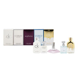 Calvin Klein Deluxe Fragrance Travel Collection: CK One EDT 10ml + CK One Gold EDT 10ml + Eternity EDP 5ml + Eternity Air EDP 5ml + Euphoria EDP 4ml (Box Slightly Damaged) 5pcs