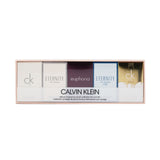 Calvin Klein Deluxe Fragrance Travel Collection: CK One EDT 10ml + CK One Gold EDT 10ml + Eternity EDP 5ml + Eternity Air EDP 5ml + Euphoria EDP 4ml (Box Slightly Damaged) 5pcs