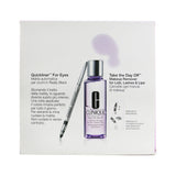 Clinique Clinique Eyes In The Foreground Set: Take The Day Off Makeup Remover 125ml/4.2oz+ Quickliner For Eyes 0.3g/0.01oz