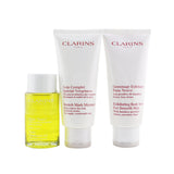 Clarins A Beautiful Pregnancy Set: Stretch Mark Minimizer 200ml+ Exfoliating Body Scrub 200ml+ Body Treatment Oil-Tonic 100ml