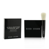 Bobbi Brown Highlighting Powder Set (1x Highlighting Powder + 1x  Mini Face Brush) - #Bronze Glow