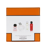 Hermes Miniature Coffret: Twilly D'Hermes, Un Jardin Sur Le Nil, Eau De Rhubarbe Ecarlate, Eau Des Merveilles  4x7.5ml/0.25oz