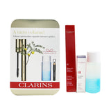 Clarins Mascara Supra Volume Set: Mascara 8ml + Instant Eye Make Up Remover 30ml + Mini Crayon Khol 3pcs
