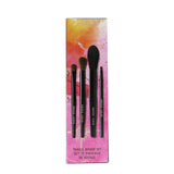 Bobbi Brown Travel Brush Set (4x Brush): Powder Brush + Eye Shadow Brush + Eye Blender Brush + Eye Liner Brush 4pcs