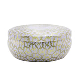 Voluspa 3 Wick Decorative Tin Candle - Suede Blanc