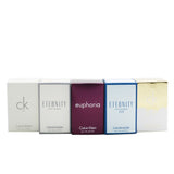 Calvin Klein Deluxe Travel Collection: CK One EDT 10ml+CK One Gold EDT 10ml+Eternity EDP 5ml+Eternity Air EDP 5ml+Euphoria EDP 4ml 5pcs