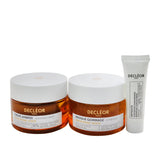 Decleor Mission Glow Green Mandarin Set: Sun-Kissed Cream 50ml+ Scrub Mask 50ml+ Antidote Advanced Concentrate 10ml 3pcs