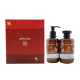 Apivita Relaxing Treats Euphoria & Softness Set: Pure Jasmine Shower Gel 250ml+ Pure Jasmine Moisturizing Body Milk 200ml 2pcs