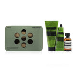 Aesop The Listener: Geranium Leaf Body Cleanser 100ml+ Geranium Leaf Body Scrub 180ml+ Geranium Leaf Body Balm 100ml 3pcs