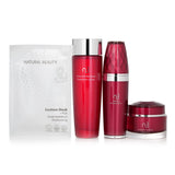 Natural Beauty Young Mum Set: Renewal Cream 50g + Renewal Serum 60ml + Renewal Treatment Lotion 150ml + Moisturizing Cushion Mask 6x20ml 4pcs