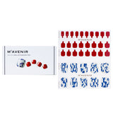 Mavenir Nail Sticker (Patterned) - # Mint Cream Dot Pedi 36pcs