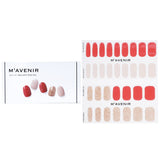 Mavenir Nail Sticker - # Red Sangria Pedi 36pcs