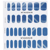 Mavenir Nail Sticker - # Deep Shell Blue Nail 32pcs