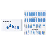 Mavenir Nail Sticker - # Cream Blue Matt Nail 32pcs