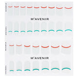 Mavenir Nail Sticker (Patterned) - # Sporty French Nail 32pcs