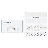 Mavenir Nail Sticker (White) - # Snow Blooming Nail 32pcs